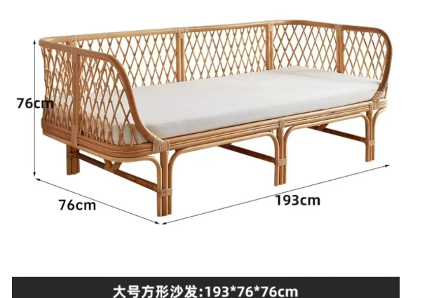 Outdoor Furniture Lounge - Espreguiçadeira de vime sofá cadeiras únicas