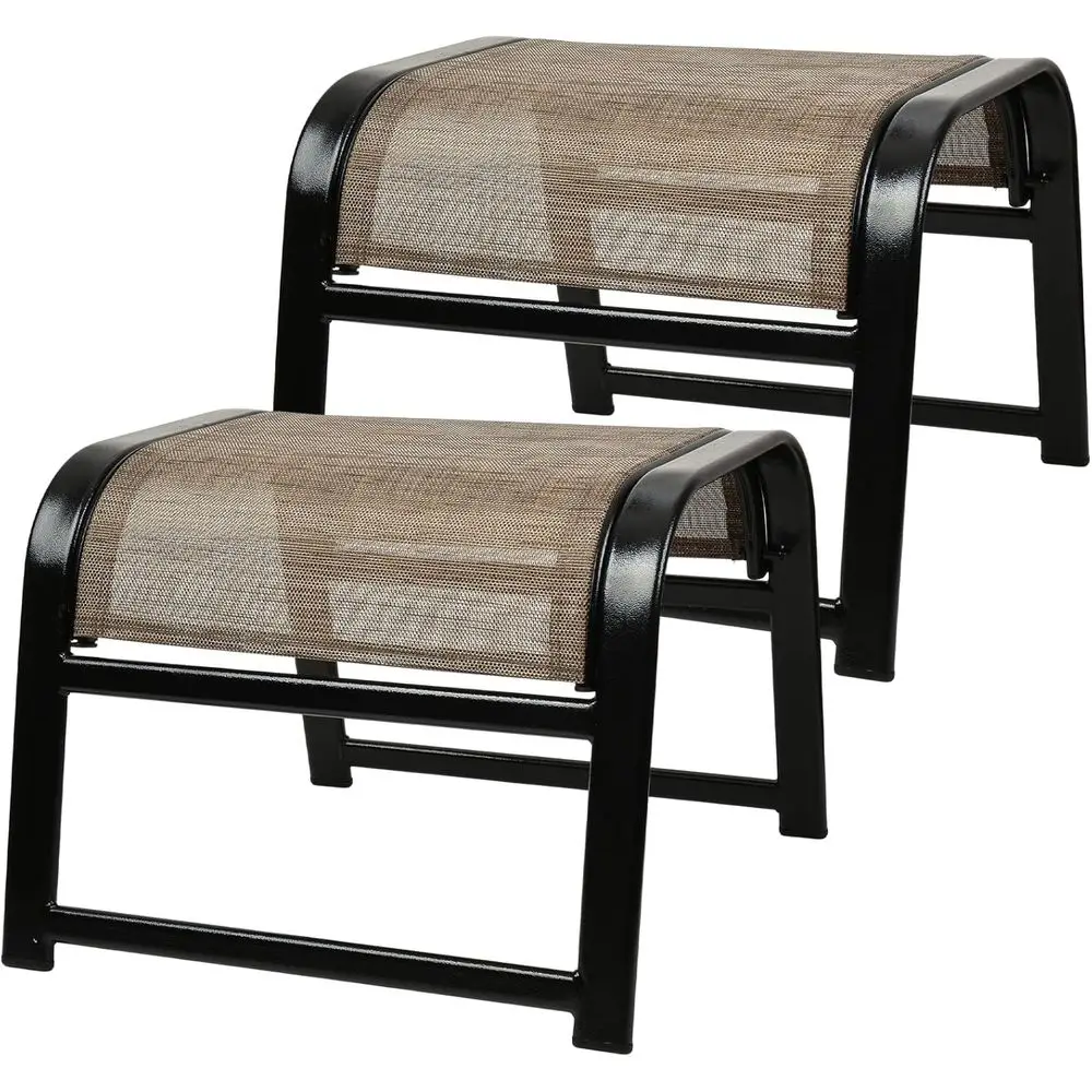 Outdoor Furniture Iron - Conjunto de Otomanas para Pátio, Móveis