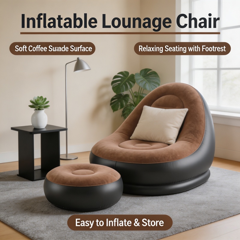 Outdoor Furniture Lounge - Sofás Infláveis, Cadeira Reclinável Dobrável, Sofá-Cama