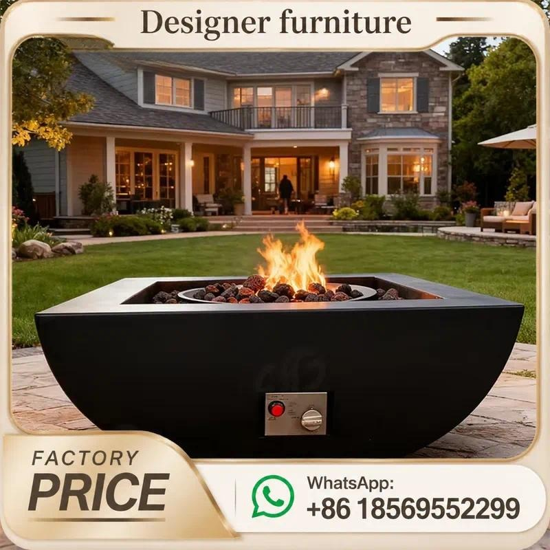 Outdoor Furniture Fire Table - Mesa de Fogo a Gás Personalizada