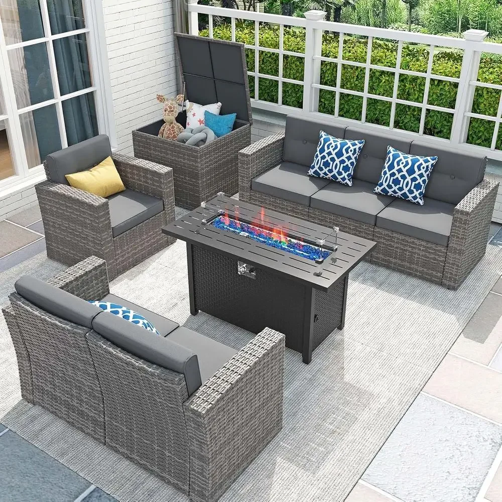 Outdoor Furniture Fire Table - Conjunto de Móveis para Pátio de
