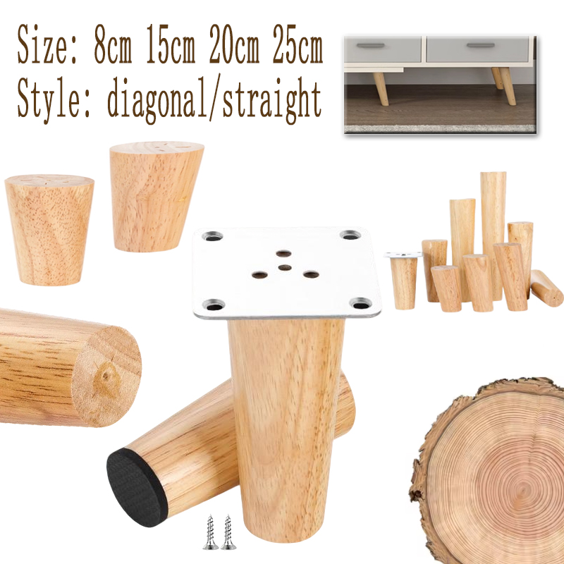 Adirondack Chair Wood - Pés de móveis de madeira, 4