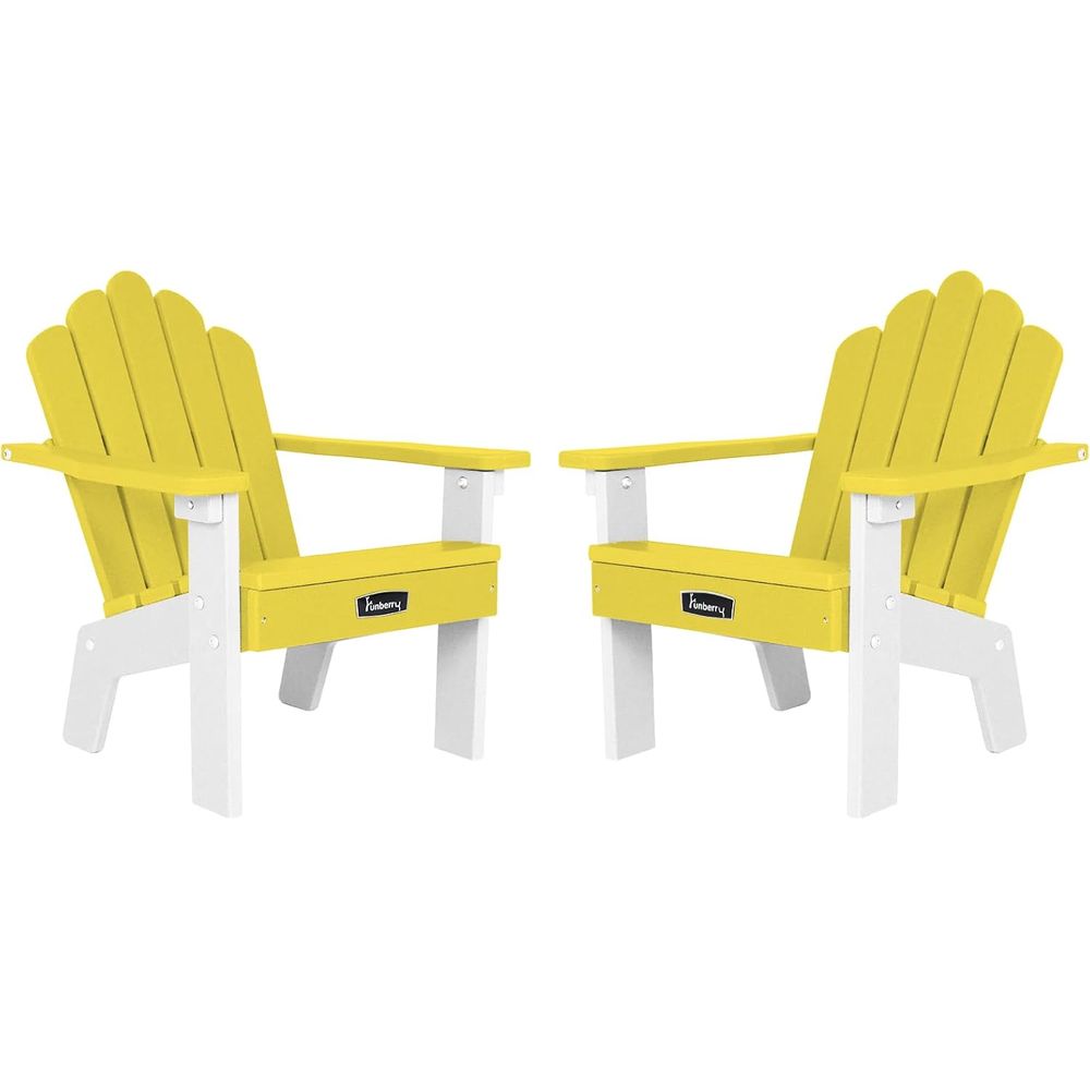 Adirondack Chair Wood - Conjunto de 2 Cadeiras Adirondack para