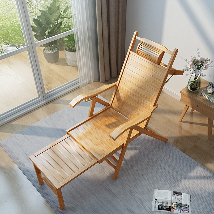 Outdoor Furniture Lounge - Leve design moderno de bambu dobrável
