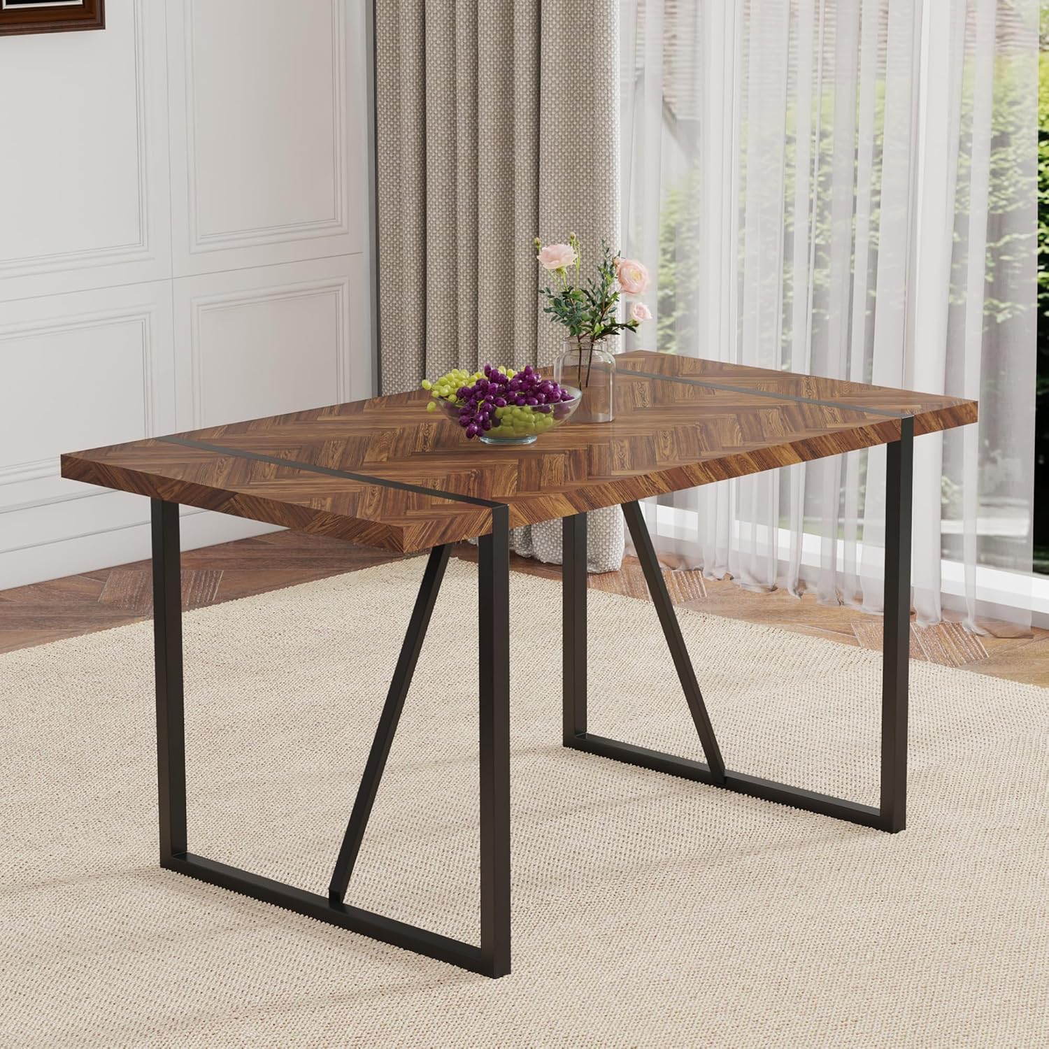 Outdoor Furniture Legs - Mesa de Jantar Retrô com Tampo