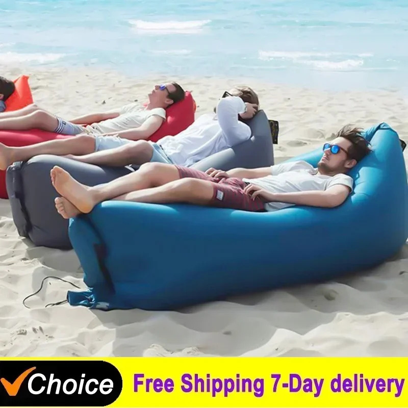 Outdoor Furniture Lounge - Sofá Inflável Portátil para Exterior, Assento