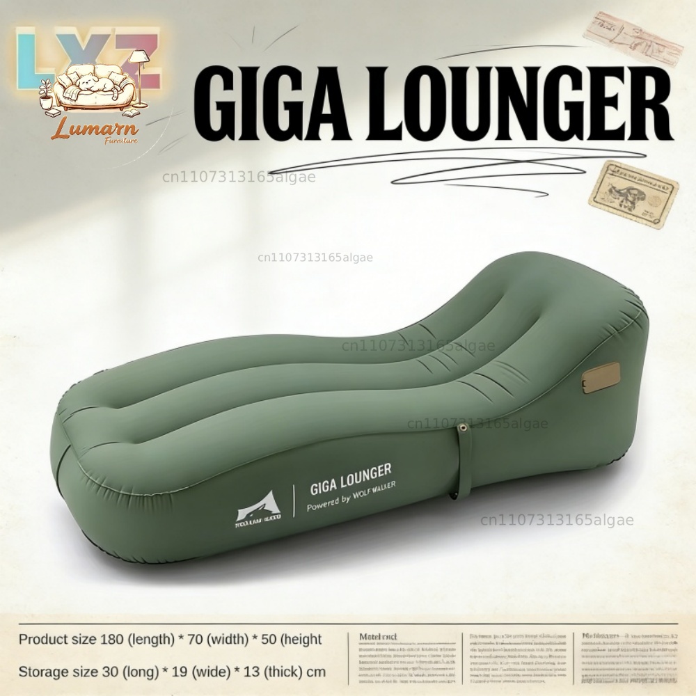 Outdoor Furniture Lounge - Cadeira Inflável Automática com Um Clique,