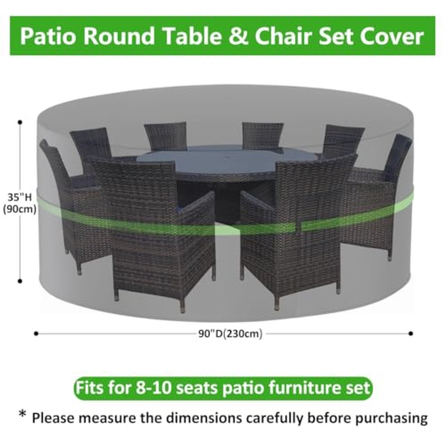 Capas redondas para móveis de  - Outdoor Furniture Table And Chairs avaliação e preço