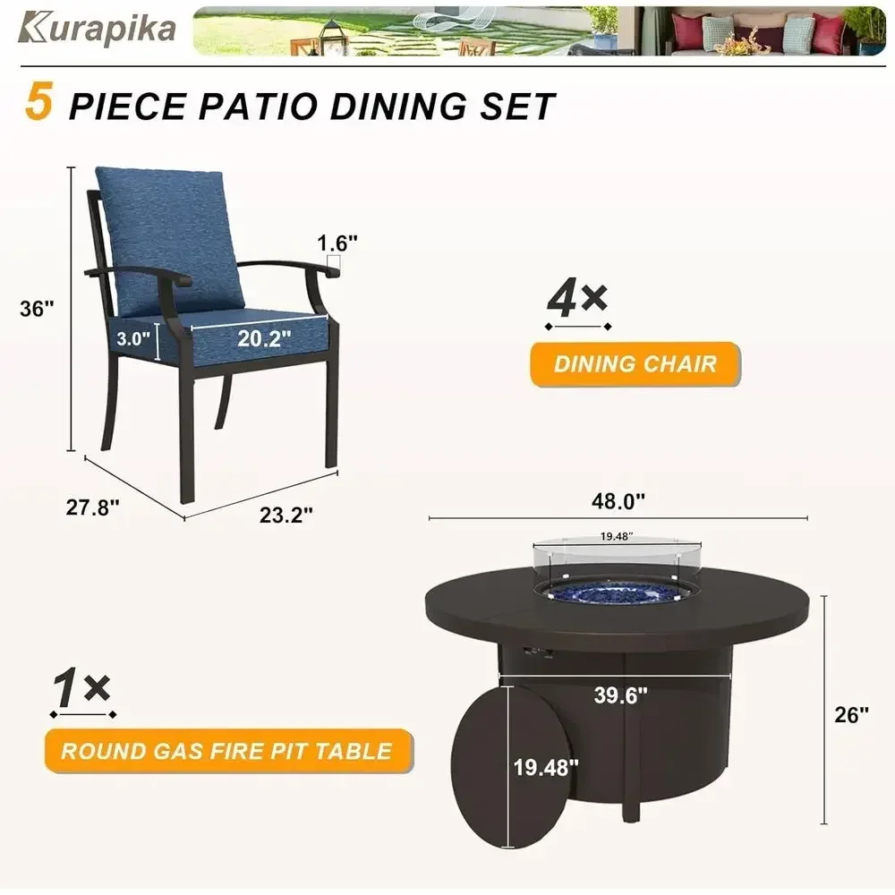 Conjunto de Móveis para Área E - Outdoor Furniture Fire Table avaliação e preço