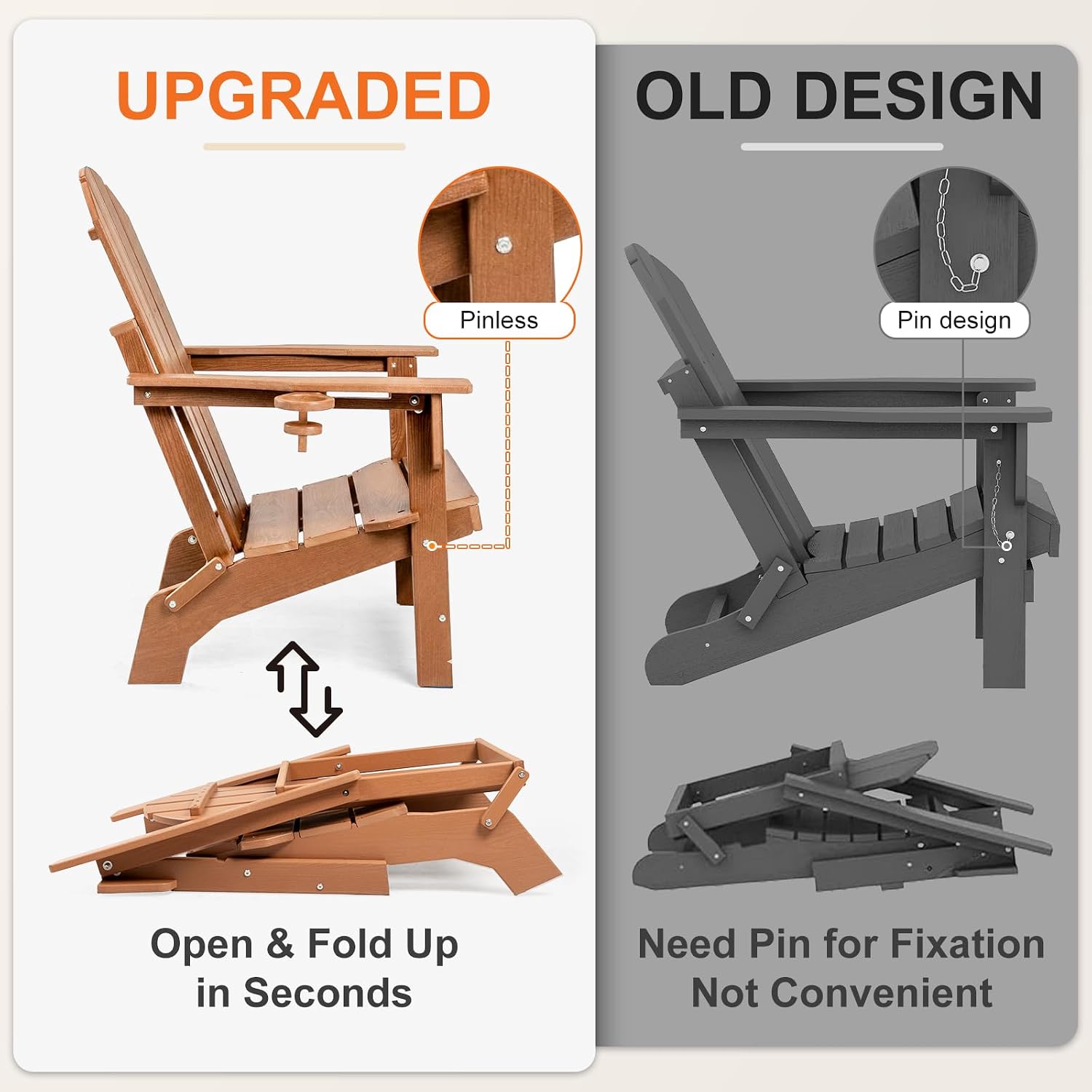 Cadeira Adirondack Dobrável Gr - Adirondack Chair Wood avaliação e preço
