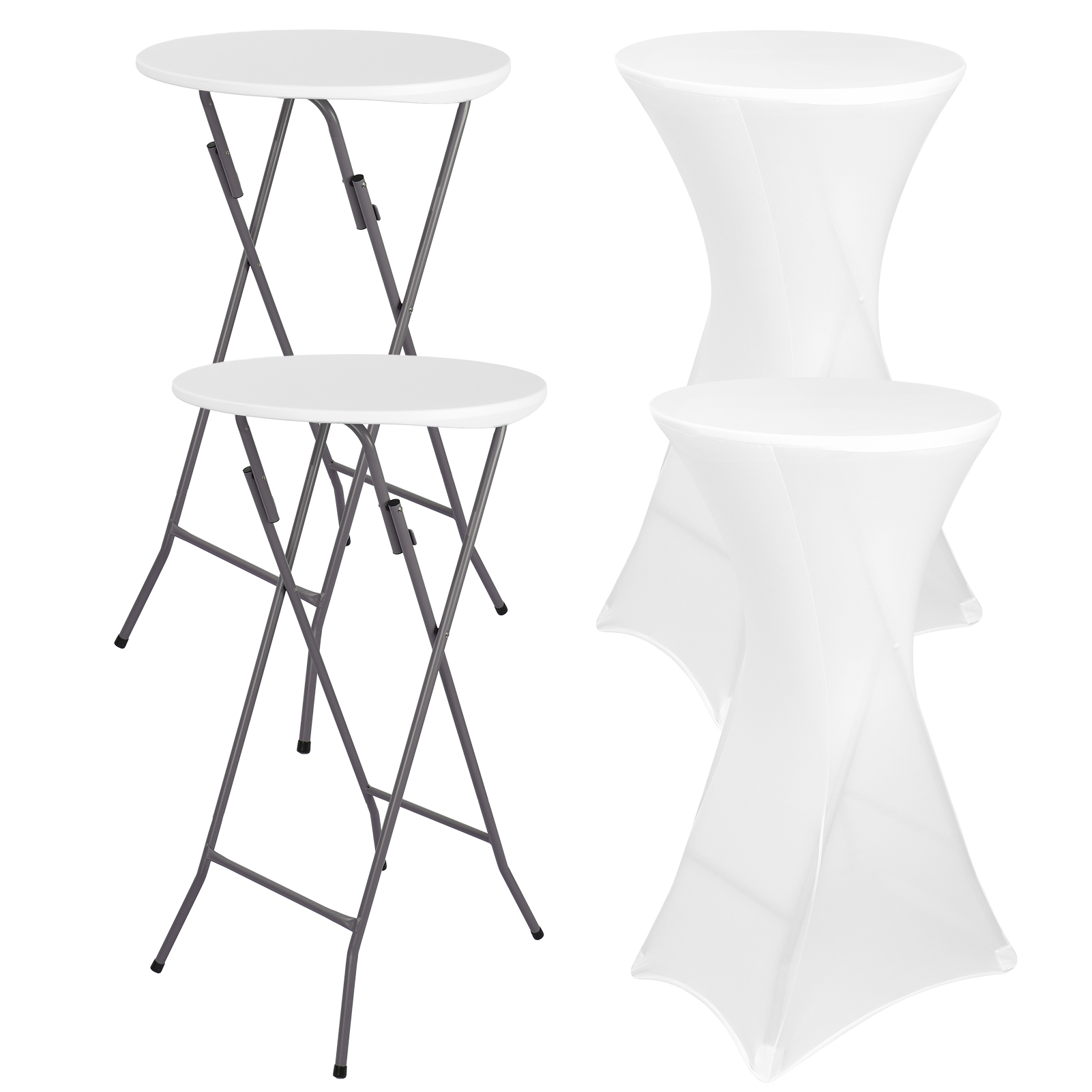 Conjunto de 2 Mesas Altas de C - Outdoor Furniture Legs avaliação e preço