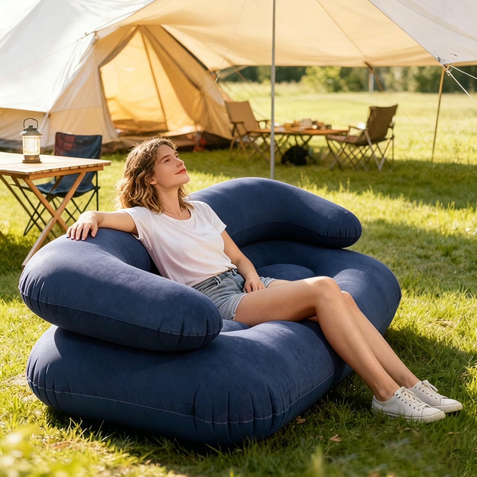 Sofá Inflável Duplo para Dois  - Outdoor Furniture Lounge avaliação e preço