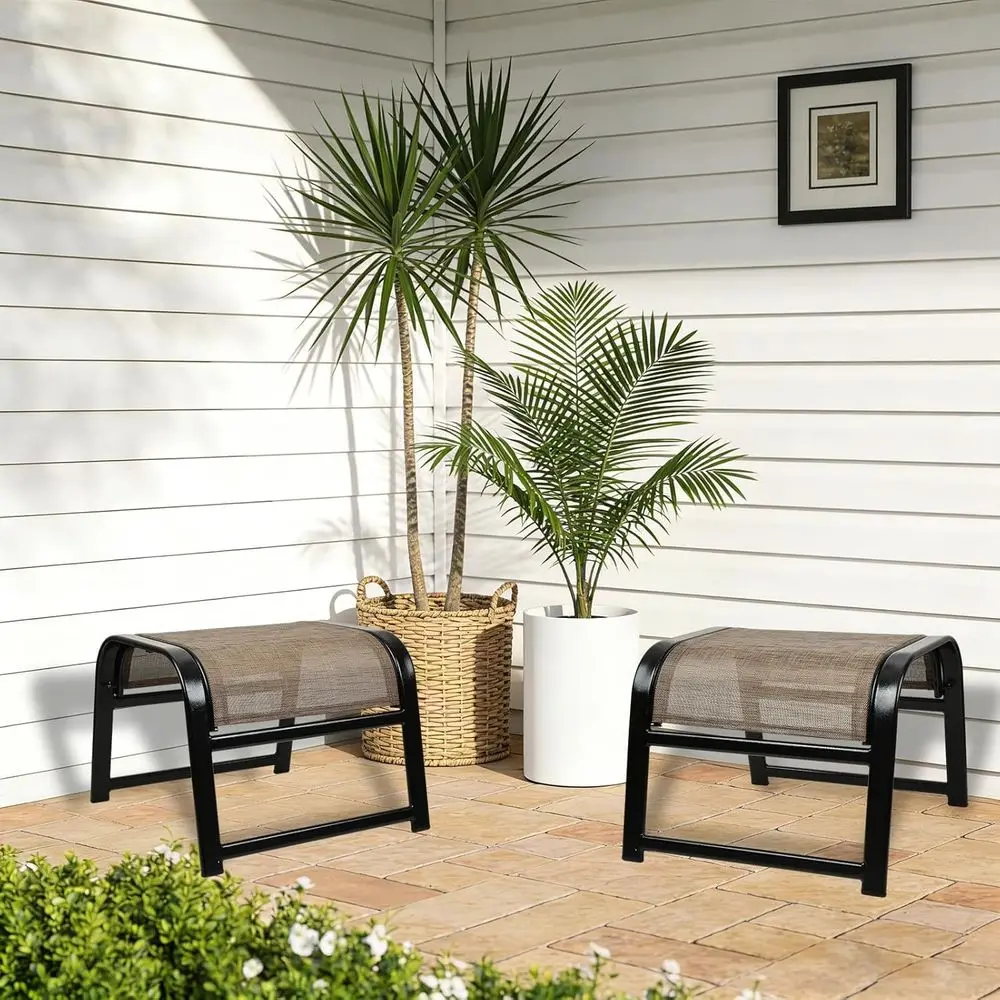 Conjunto de Otomanas para Páti - Outdoor Furniture Iron avaliação e preço