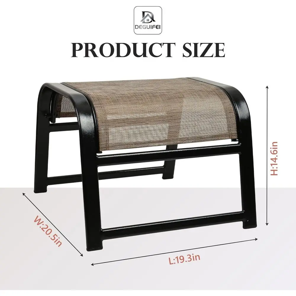 Conjunto de Otomanas para Páti - Outdoor Furniture Iron avaliação e preço