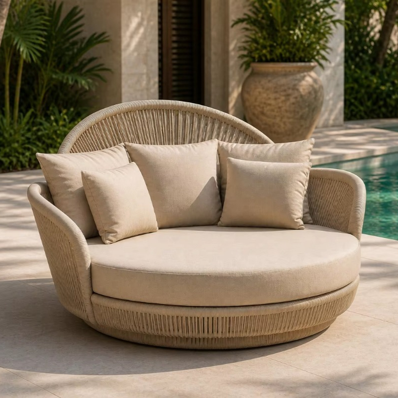 Sofá de Rattan para Exterior c - Outdoor Furniture Without Cushions avaliação e preço
