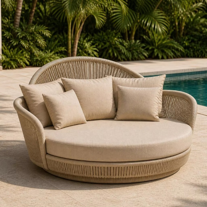 Sofá de Rattan para Exterior c - Outdoor Furniture Without Cushions avaliação e preço