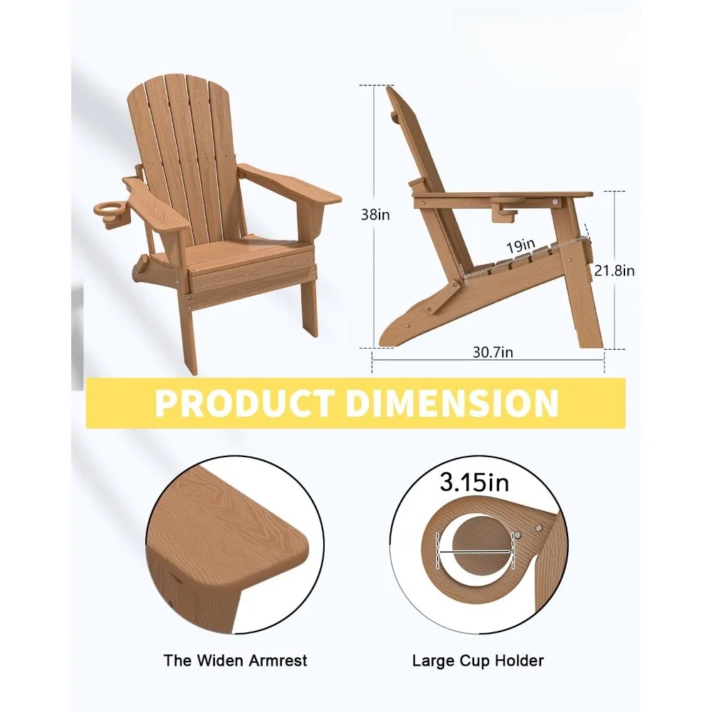 Conjunto de 3 Cadeiras Adirond - Adirondack Chair Wood avaliação e preço