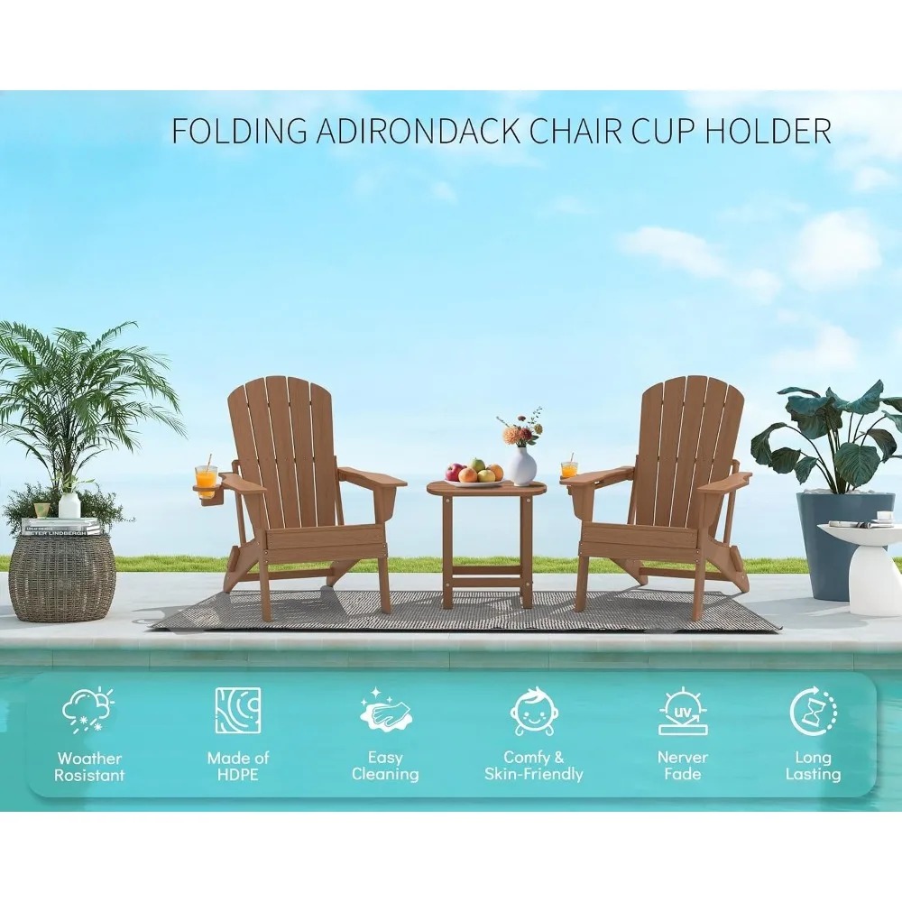 Conjunto de 3 Cadeiras Adirond - Adirondack Chair Wood avaliação e preço