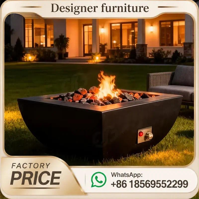 Mesa de Fogo a Gás Personaliza - Outdoor Furniture Fire Table avaliação e preço