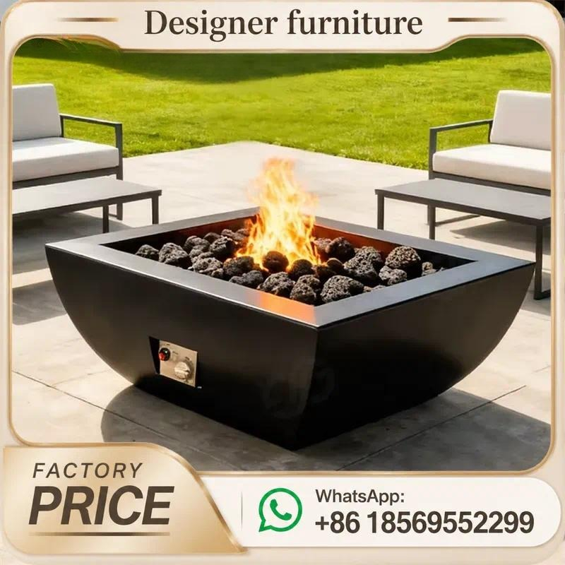 Mesa de Fogo a Gás Personaliza - Outdoor Furniture Fire Table avaliação e preço