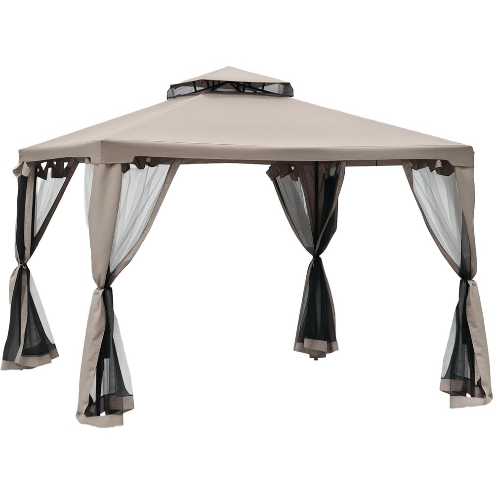 Gazebo para pátio de 9,6' x 9, - Outdoor Furniture Gazebo avaliação e preço
