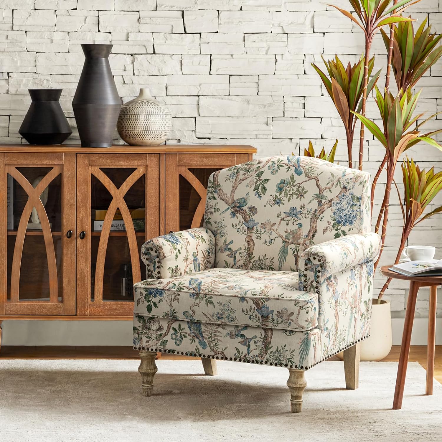 # Poltrona Estofada Floral com - Adirondack Chair Wood avaliação e preço