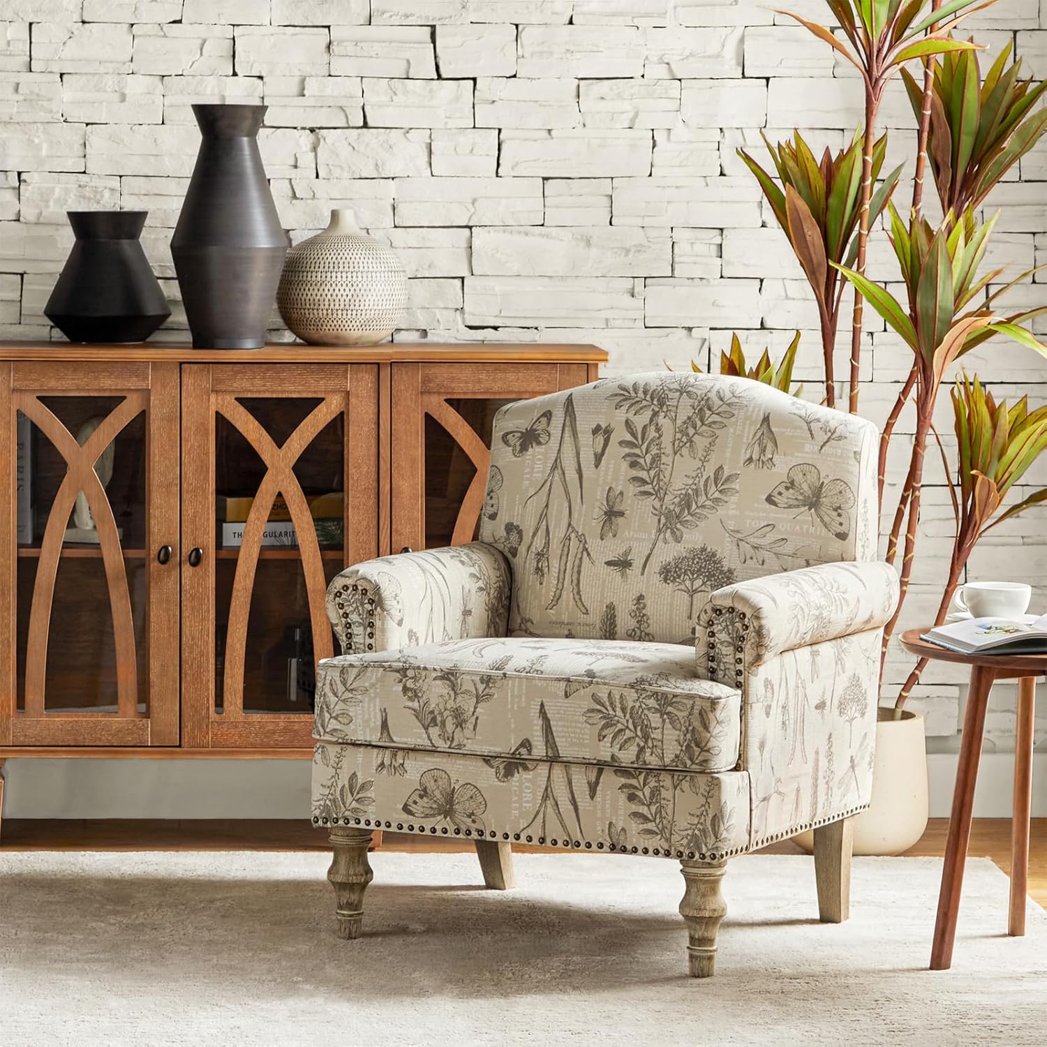 # Poltrona Estofada Floral com - Adirondack Chair Wood avaliação e preço