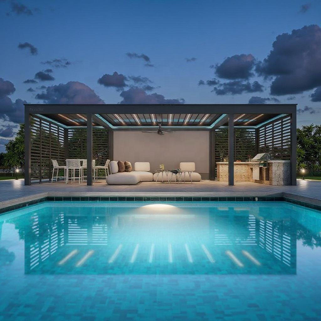 Pérgola Retangular de Liga de  - Outdoor Furniture Gazebo avaliação e preço