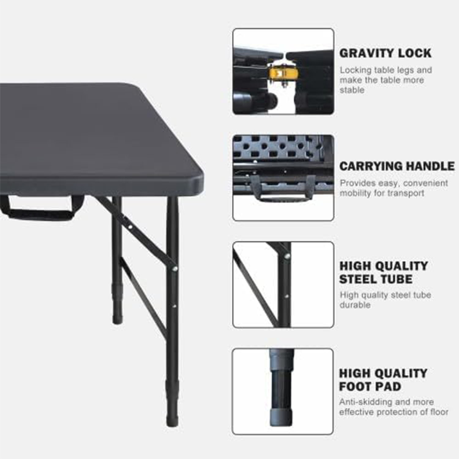 Mesa Dobrável de 4 pés com Alt - Outdoor Furniture Legs avaliação e preço