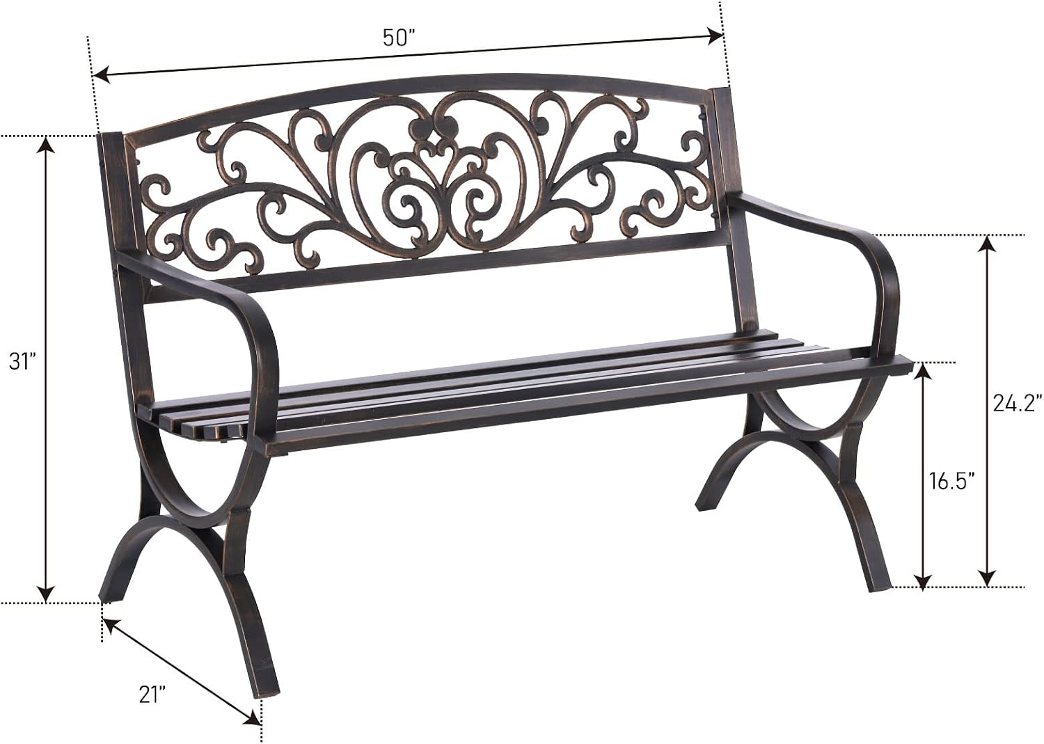 Banco de Jardim Externo de Bro - Outdoor Furniture Iron avaliação e preço
