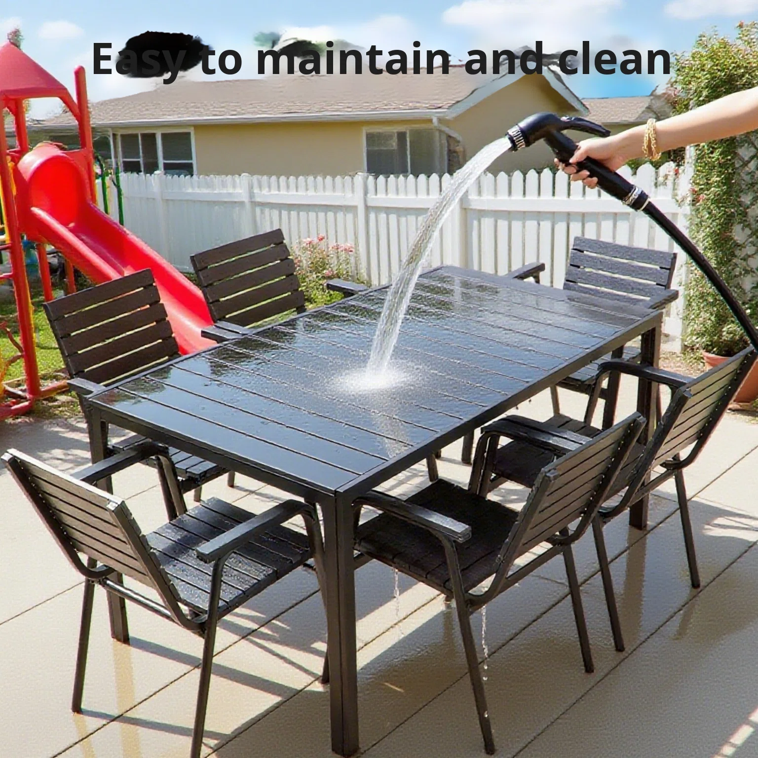 Novo Conjunto de Mesa e Cadeir - Outdoor Furniture Table And Chairs avaliação e preço