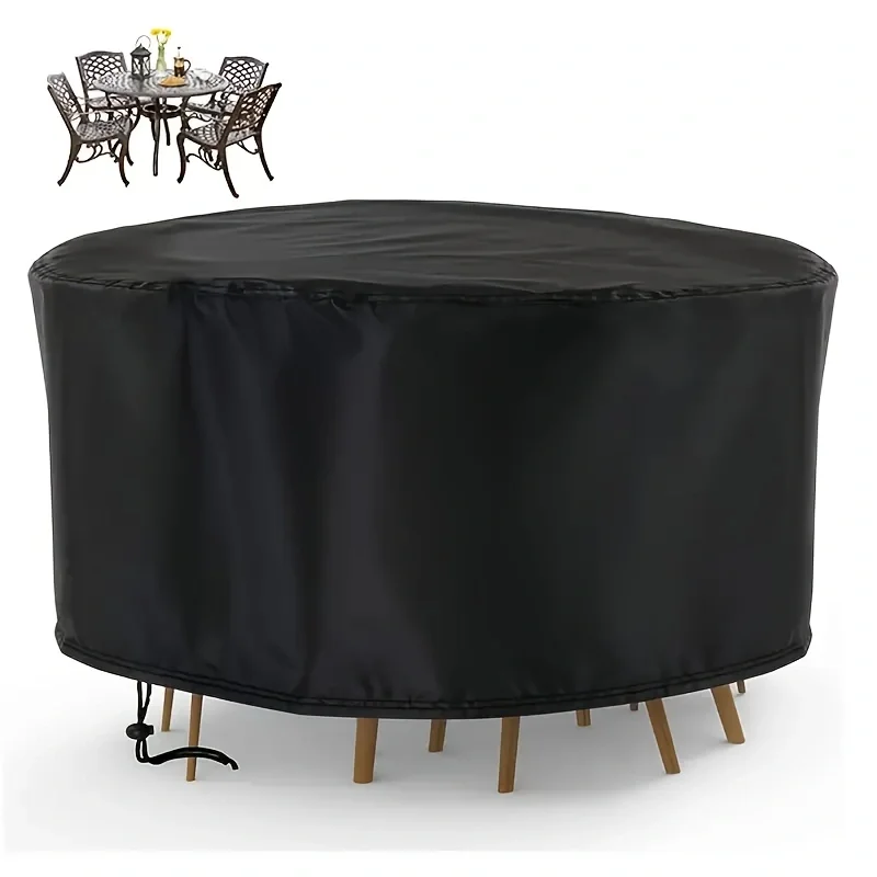 Capa redonda impermeável para  - Outdoor Furniture Table And Chairs avaliação e preço